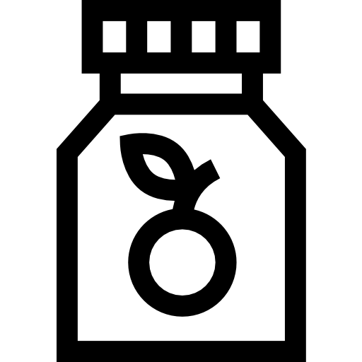 vitamina c Basic Straight Lineal icono