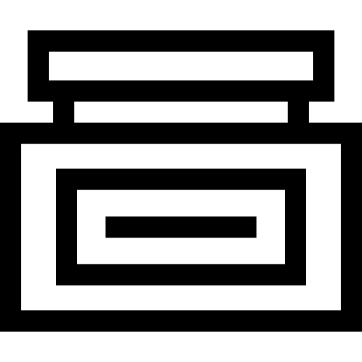 crema Basic Straight Lineal icono