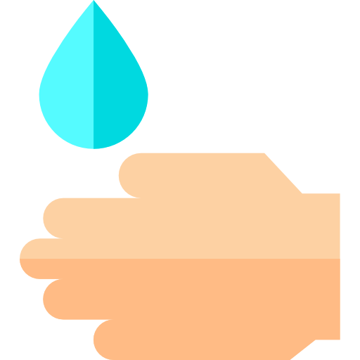 mycie rąk Basic Straight Flat ikona