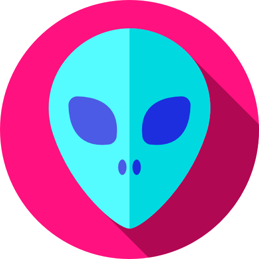 extraterrestre Flat Circular Flat icono