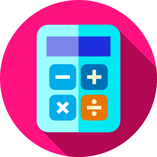 Calculator Flat Circular Flat icon