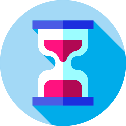 Hourglass Flat Circular Flat icon