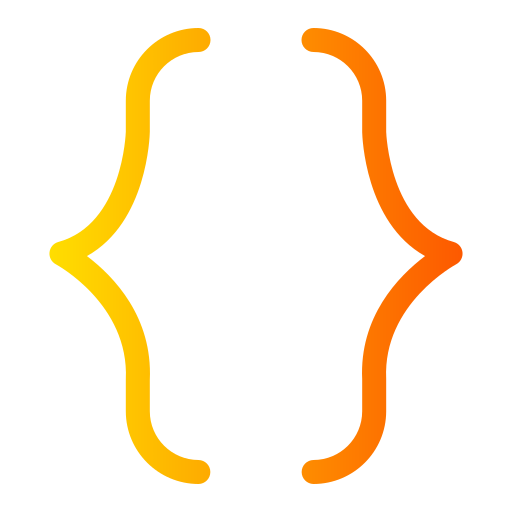 parentesi Generic gradient fill icona