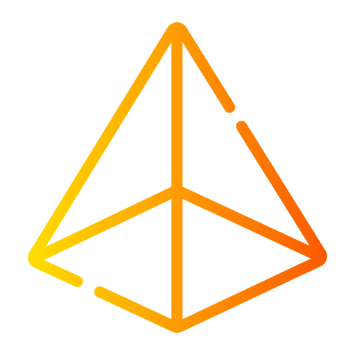pirámide Generic gradient outline icono