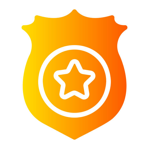 Police badge Generic gradient fill icon