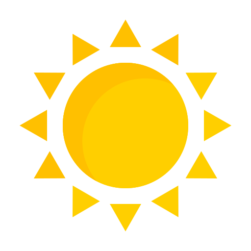 Солнце Generic color fill иконка