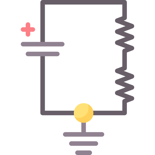 weerstandsdeler circuit Special Flat icoon