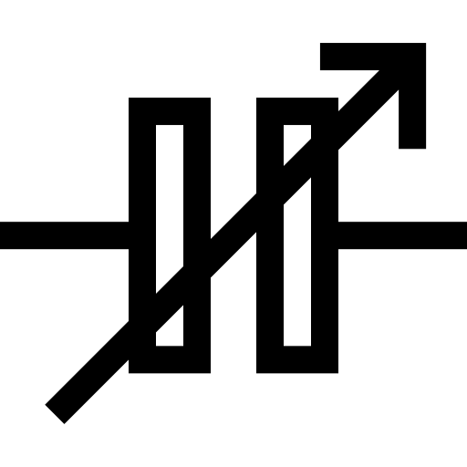 capacitor variável Basic Straight Lineal Ícone