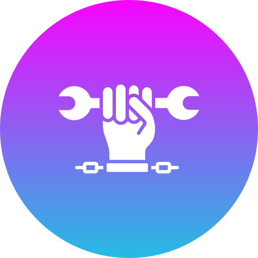 Forced labour Generic gradient fill icon