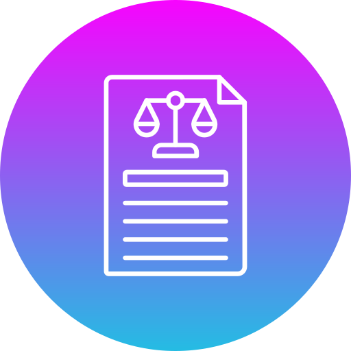 legaal document Generic gradient fill icoon