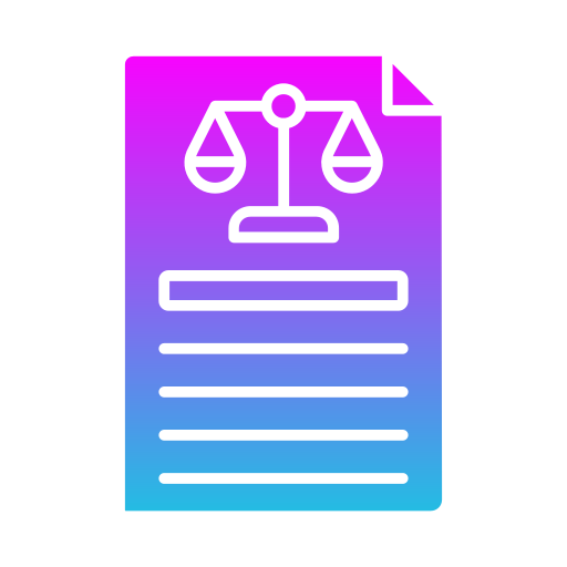 법적 문서 Generic gradient fill icon
