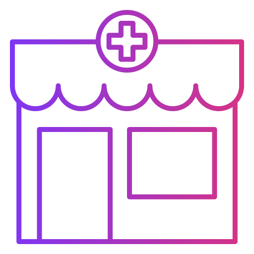 Аптека Generic gradient outline иконка