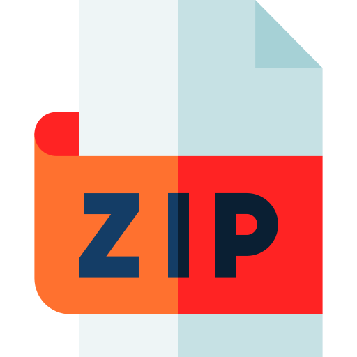 Zip Basic Straight Flat icon