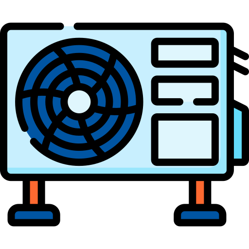 bomba de calor de fuente de aire Special Lineal color icono