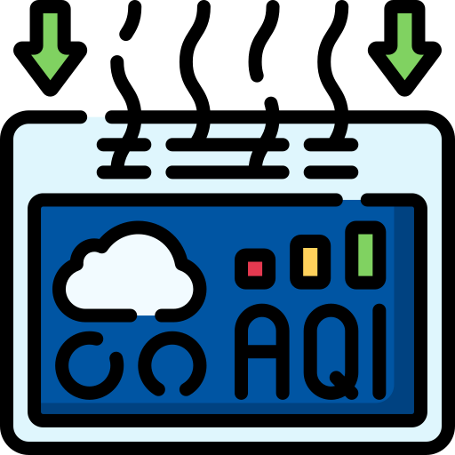 Air quality sensor Special Lineal color icon