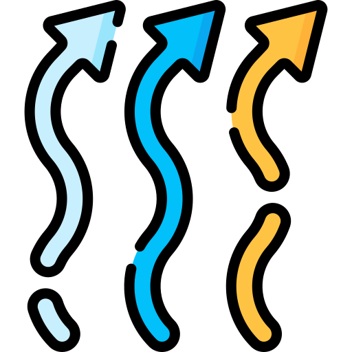 flujo de aire Special Lineal color icono