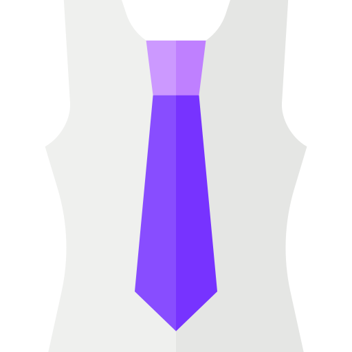 gravata Basic Straight Flat Ícone