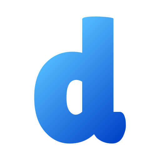 文字d Generic gradient fill icon