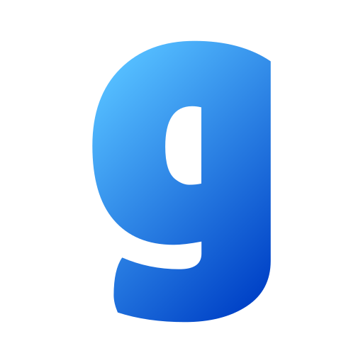 文字g Generic gradient fill icon