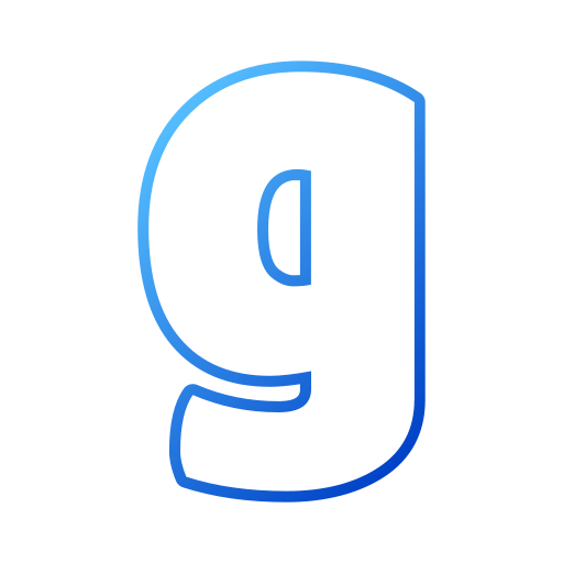 litera g Generic gradient outline ikona
