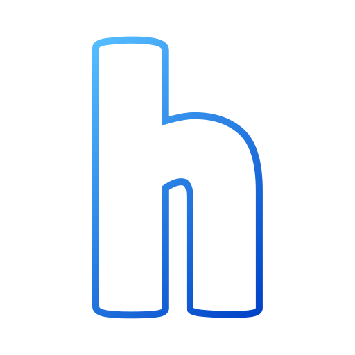 lettre h Generic gradient outline Icône