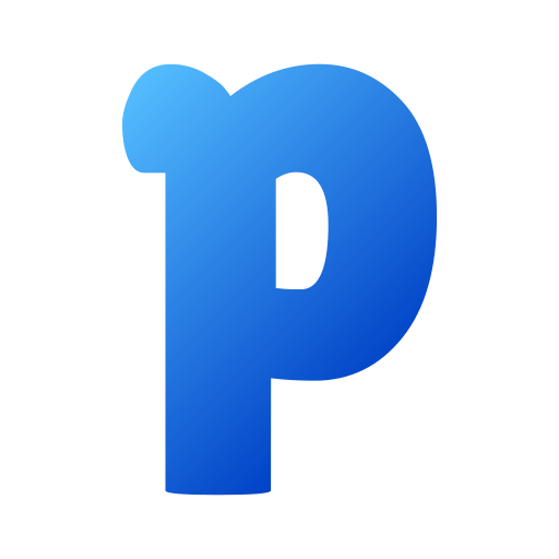 편지 p Generic gradient fill icon