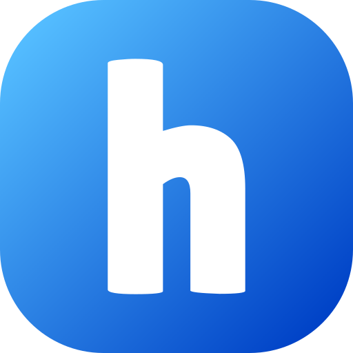 buchstabe h Generic gradient fill icon