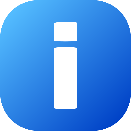 buchstabe i Generic gradient fill icon