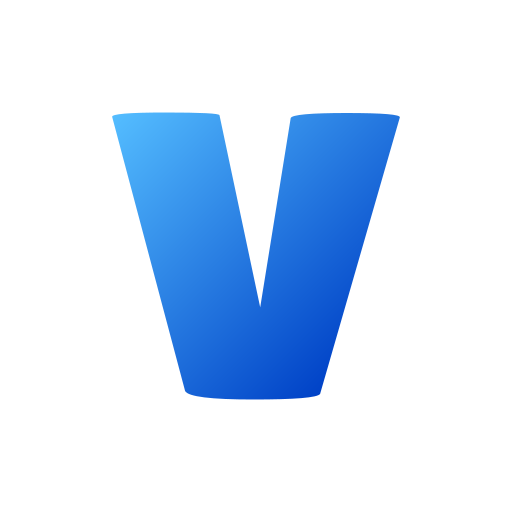 문자 v Generic gradient fill icon