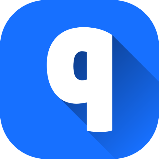 文字q Generic gradient fill icon