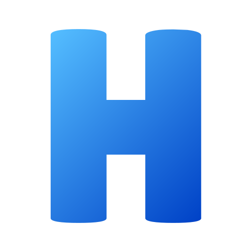 buchstabe h Generic gradient fill icon