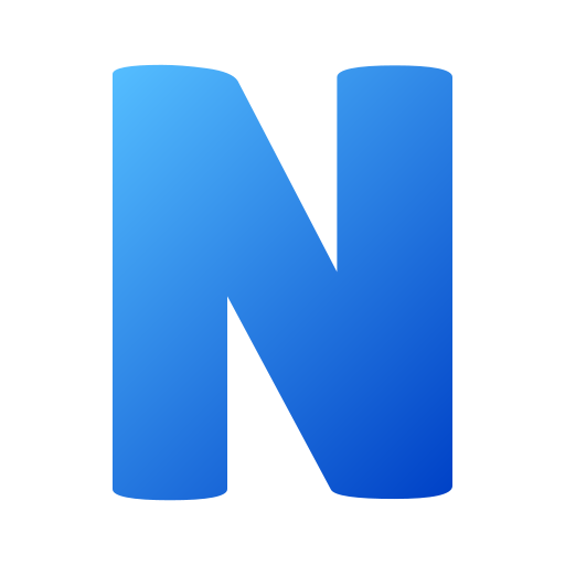 Letter n Generic gradient fill icon