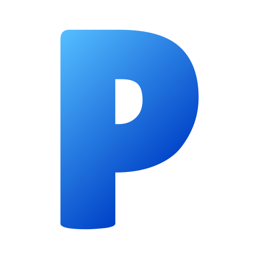 文字p Generic gradient fill icon
