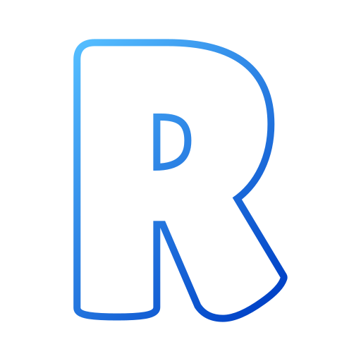 letra r Generic gradient outline icono