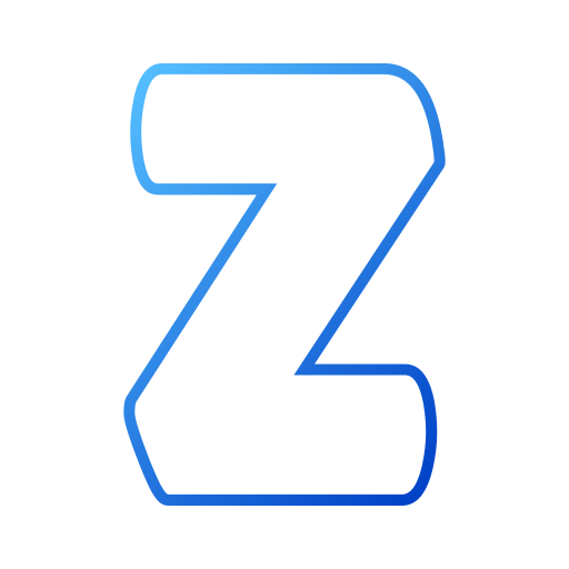 lettera z Generic gradient outline icona