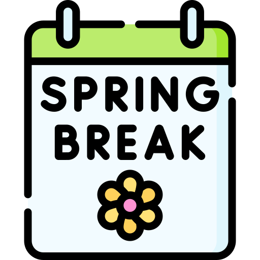 spring break, frühjahrsurlaub, frühjahrsferien Special Lineal color icon