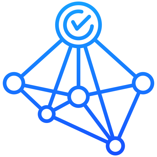 connessione Generic gradient outline icona