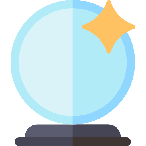 水晶球 Basic Rounded Flat icon