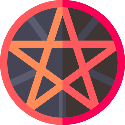 Pentagram Basic Rounded Flat icon