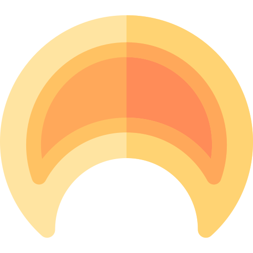 księżyc Basic Rounded Flat ikona