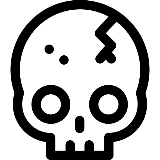 schedel Basic Rounded Lineal icoon