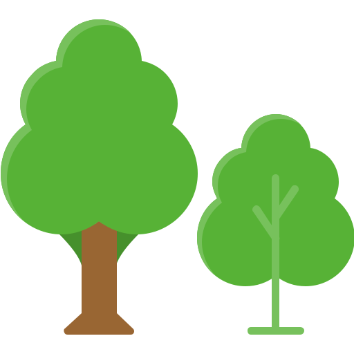 Деревья Generic color fill иконка