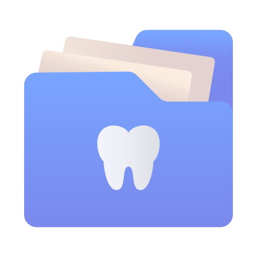 Стоматологические файлы Generic gradient fill иконка