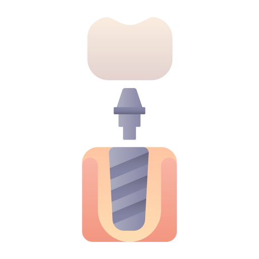 Dental implant Generic gradient fill icon