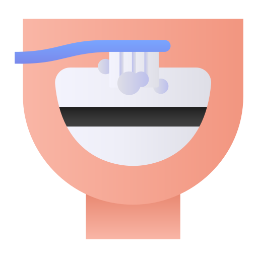 Brushing teeth Generic gradient fill icon
