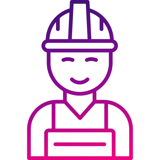 Construction worker Generic gradient outline icon