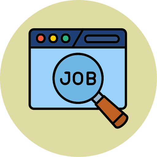 Job search Generic color lineal-color icon