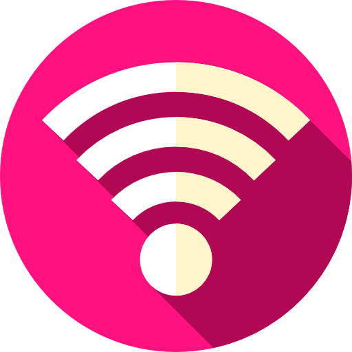 wifi Flat Circular Flat icoon