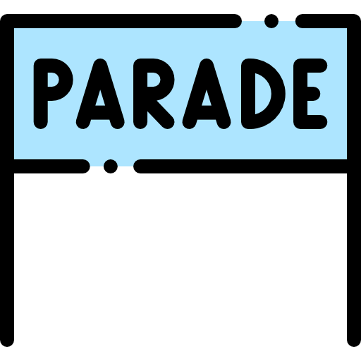 parade Detailed Rounded Lineal color Icône