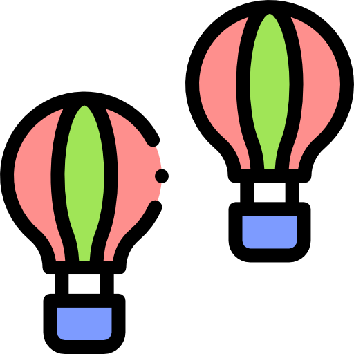 luftballon Detailed Rounded Lineal color icon